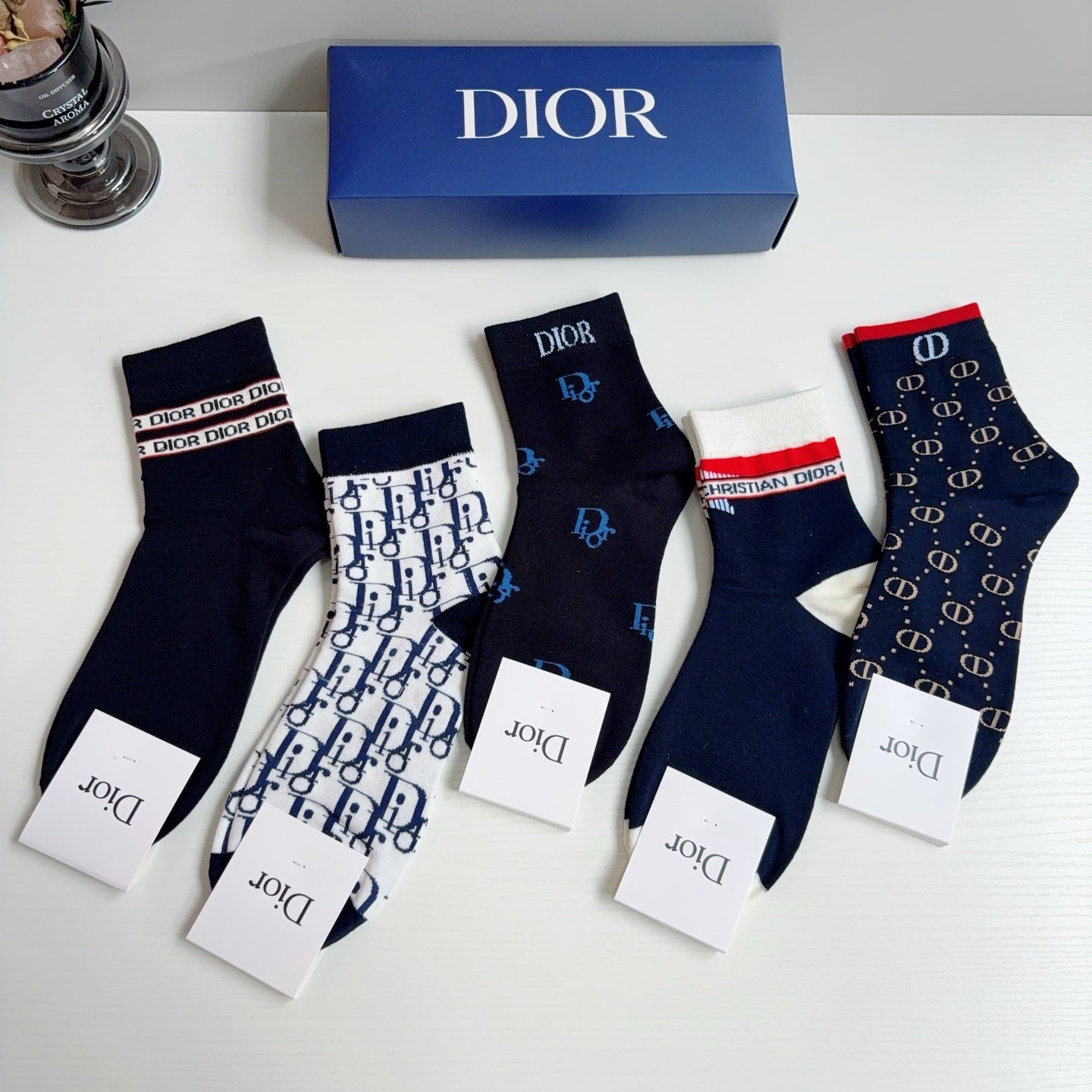 DIOR 26S ANKLE SOCKS 412408 (1 BOX)