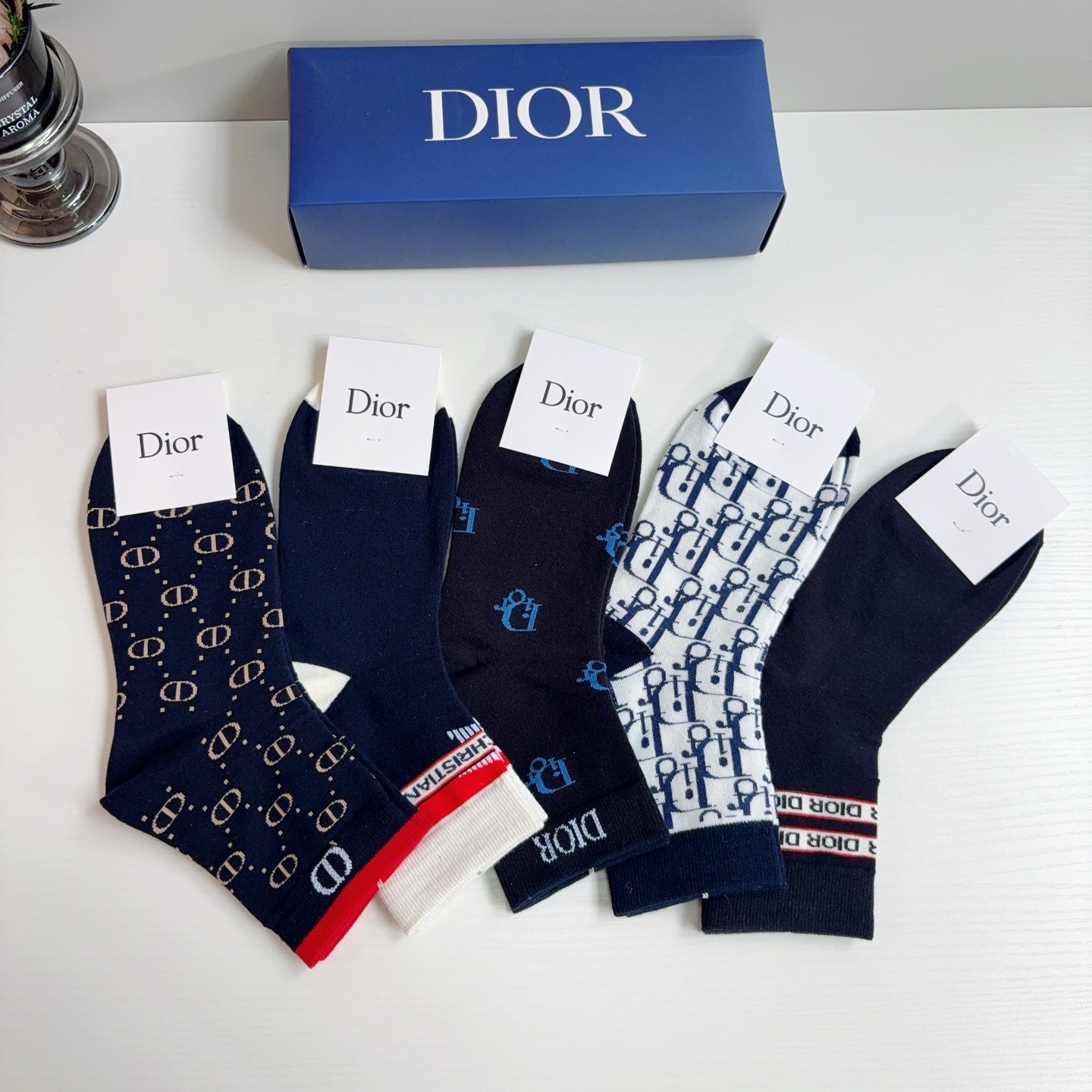 DIOR 26S ANKLE SOCKS 412408 (1 BOX)