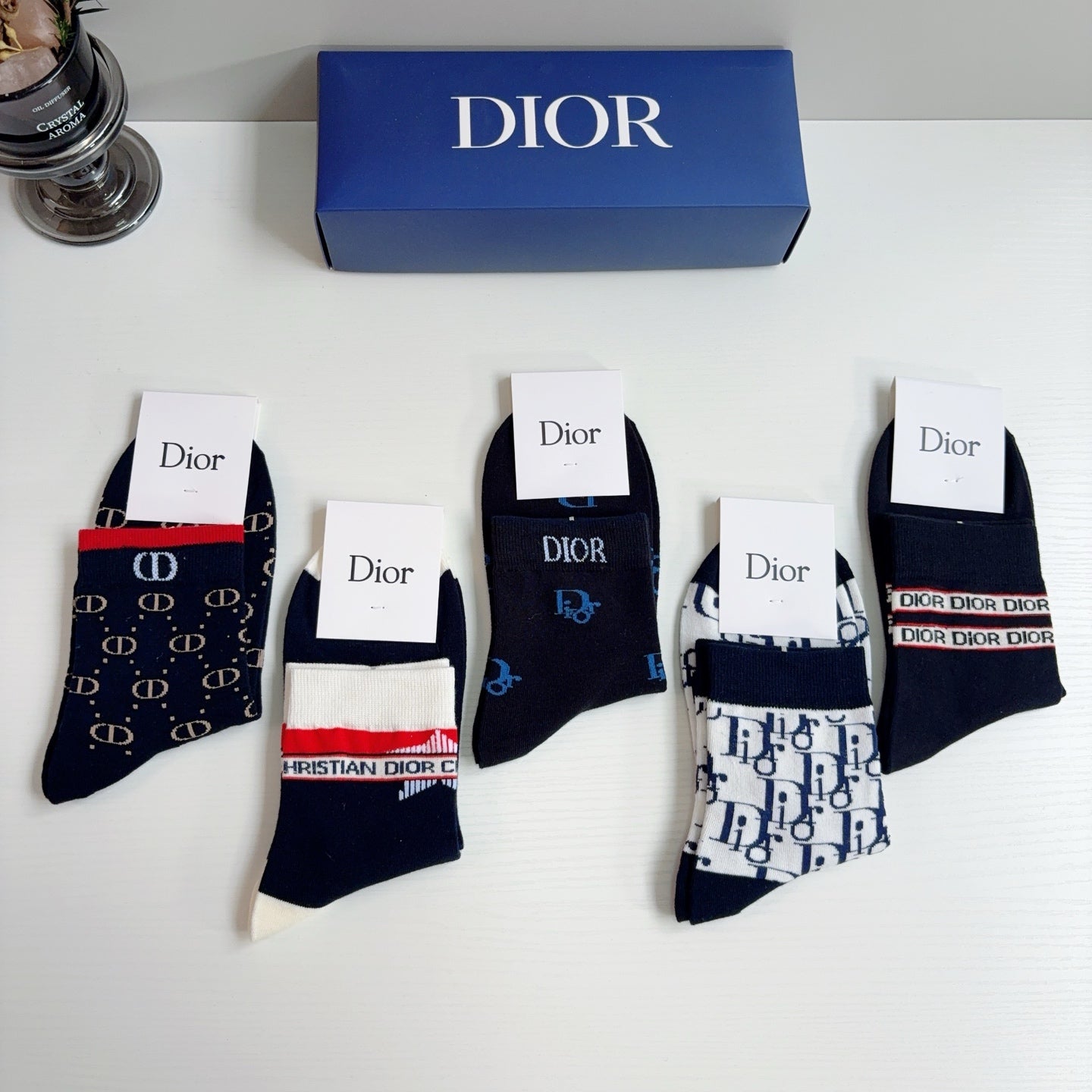 DIOR 26S ANKLE SOCKS 412408 (1 BOX)