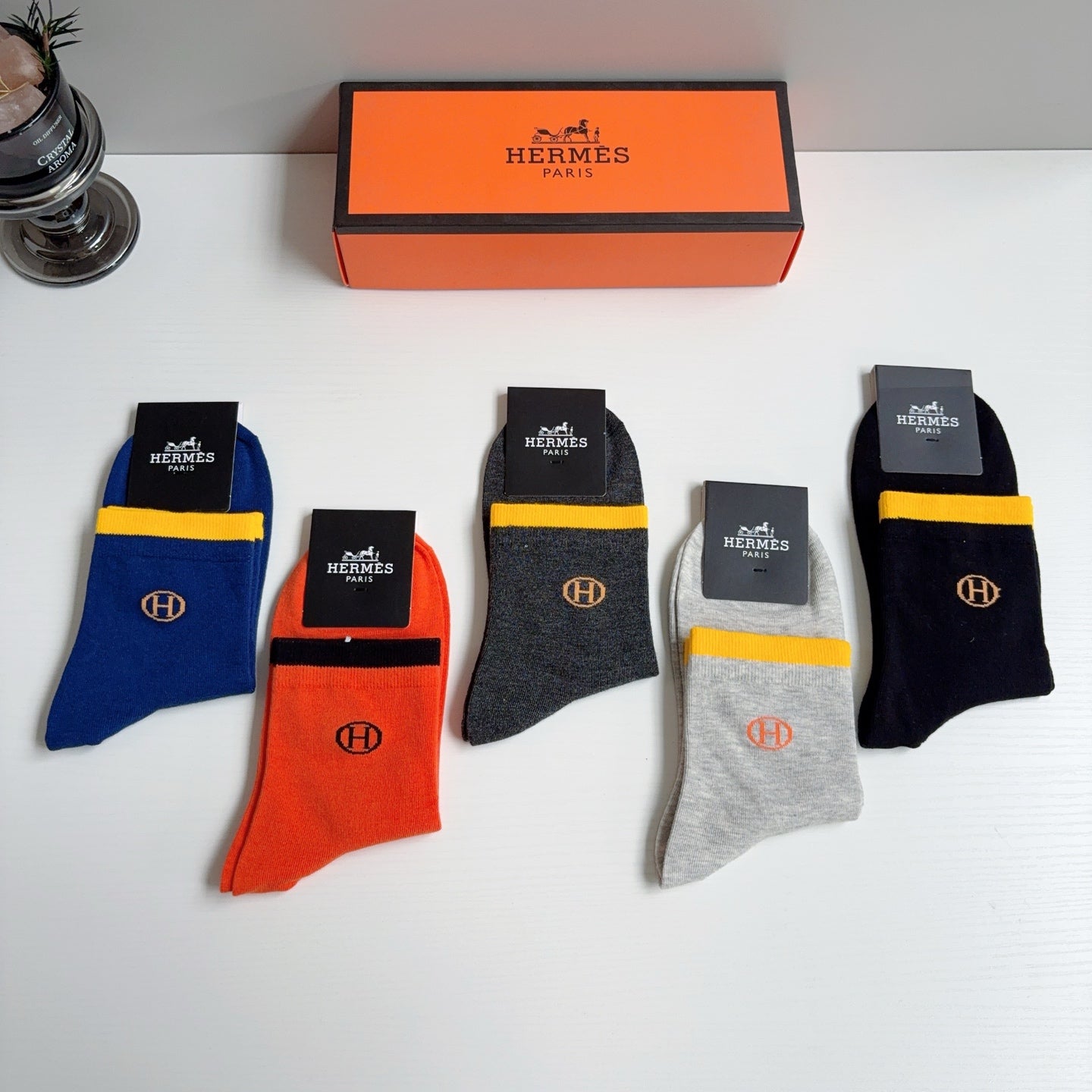 HERMES 26S ANKLE SOCKS 398713 (1 BOX)