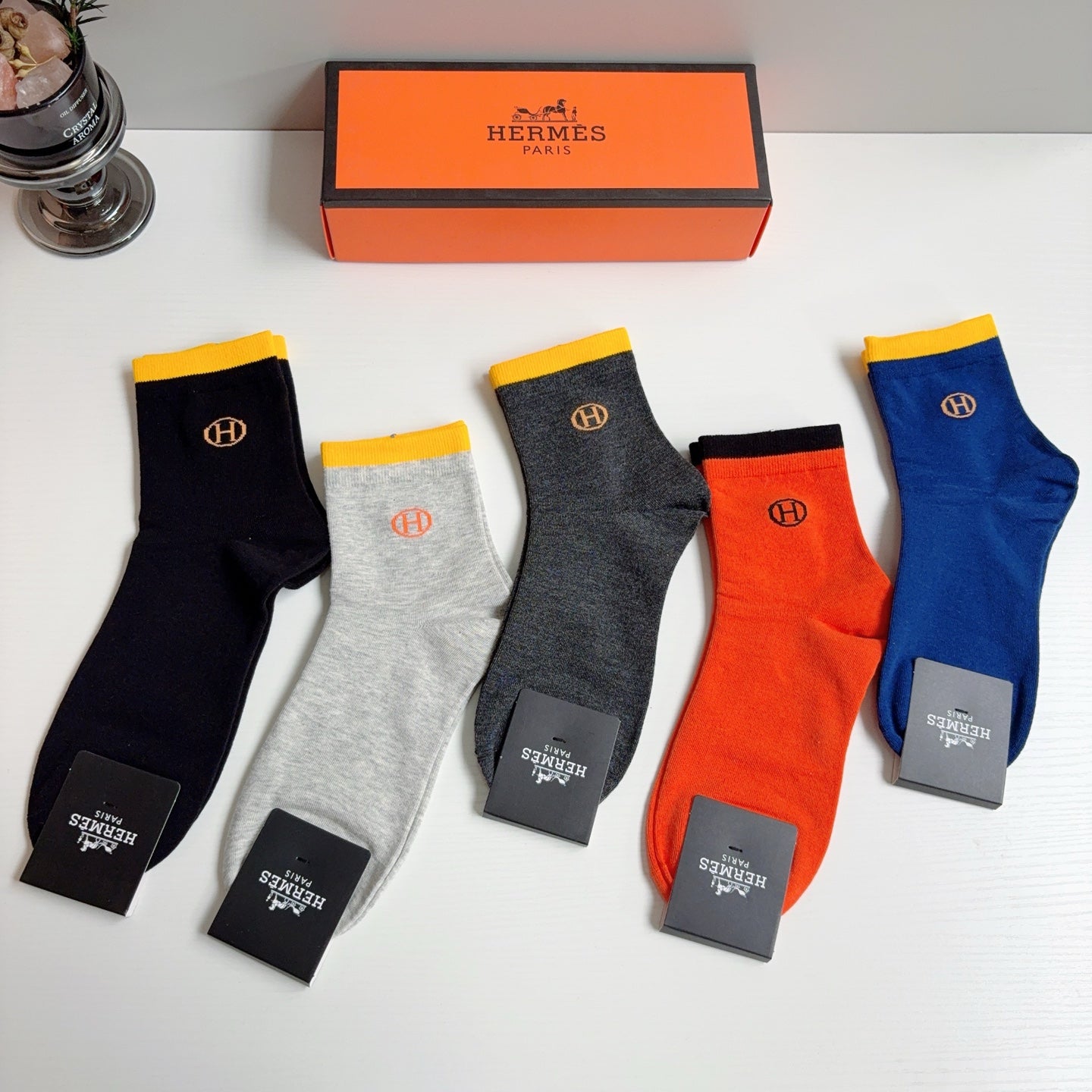 HERMES 26S ANKLE SOCKS 398713 (1 BOX)