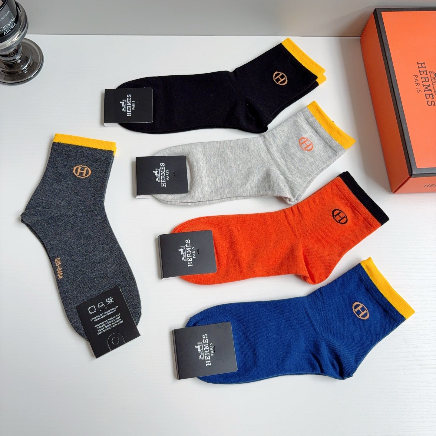 HERMES 26S ANKLE SOCKS 398713 (1 BOX)