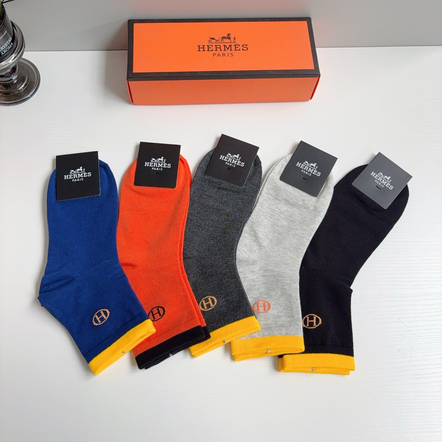 HERMES 26S ANKLE SOCKS 398713 (1 BOX)