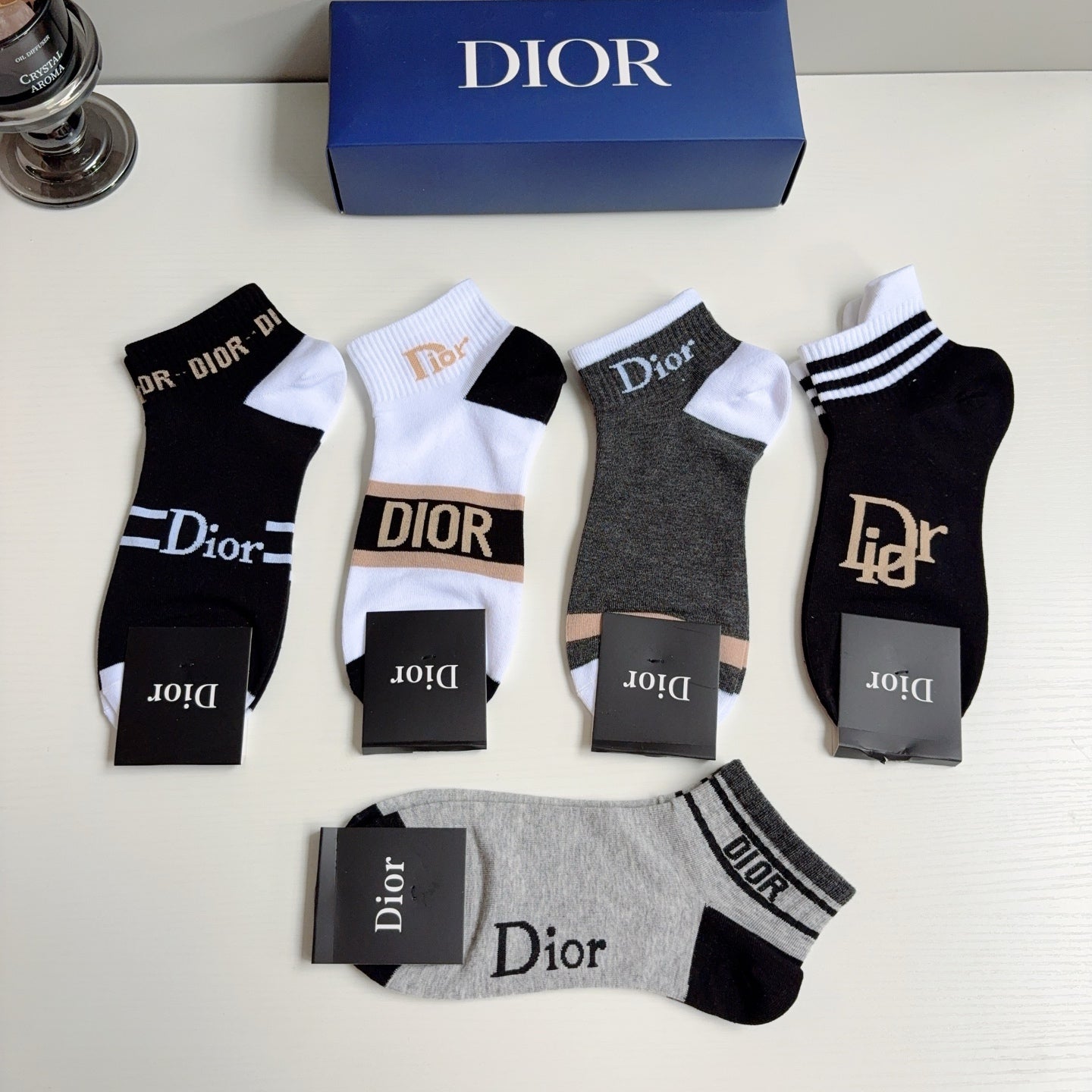 DIOR 26S ANKLE SOCKS 412414 (1 BOX)