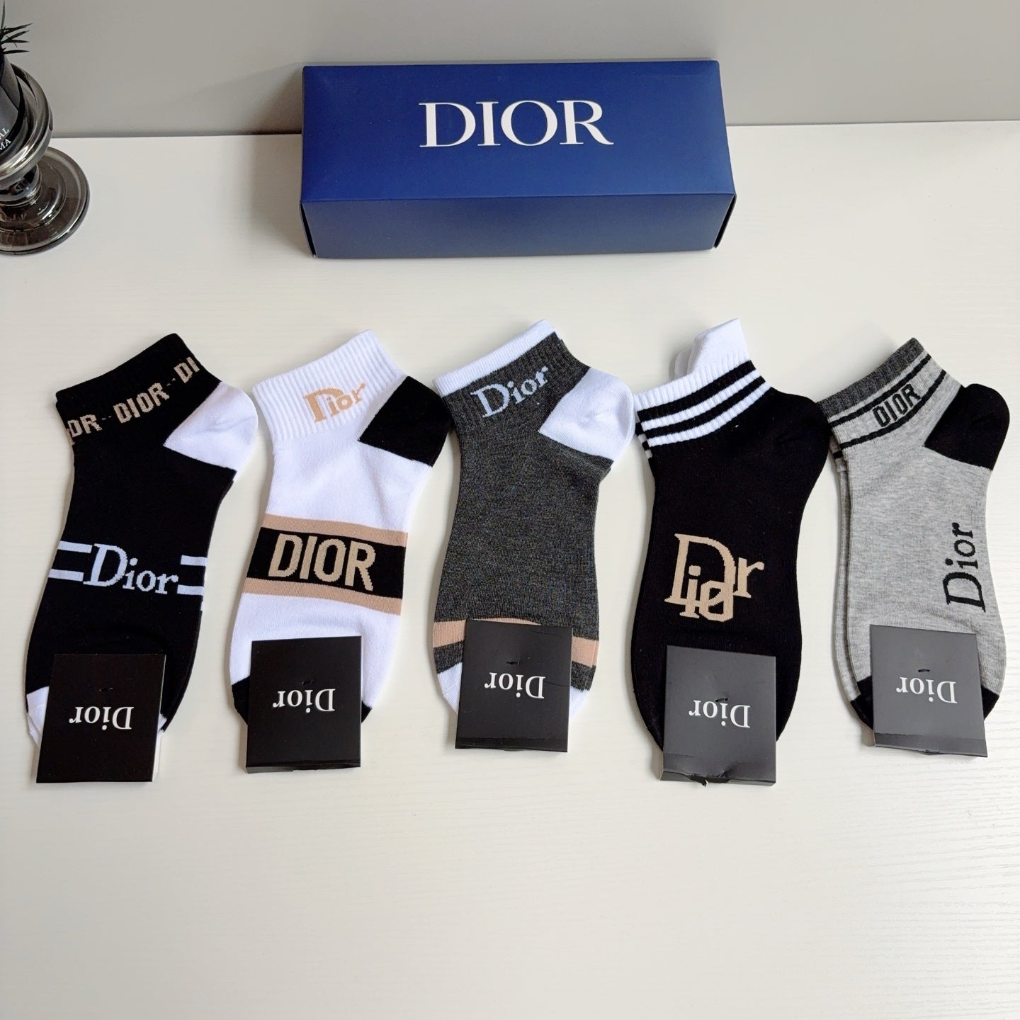 DIOR 26S ANKLE SOCKS 412414 (1 BOX)
