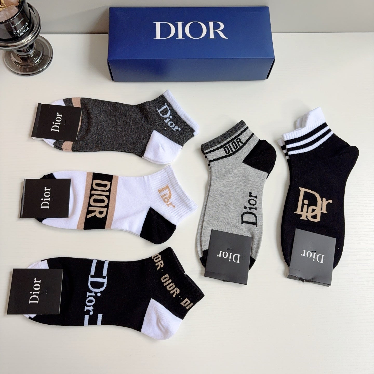 DIOR 26S ANKLE SOCKS 412414 (1 BOX)
