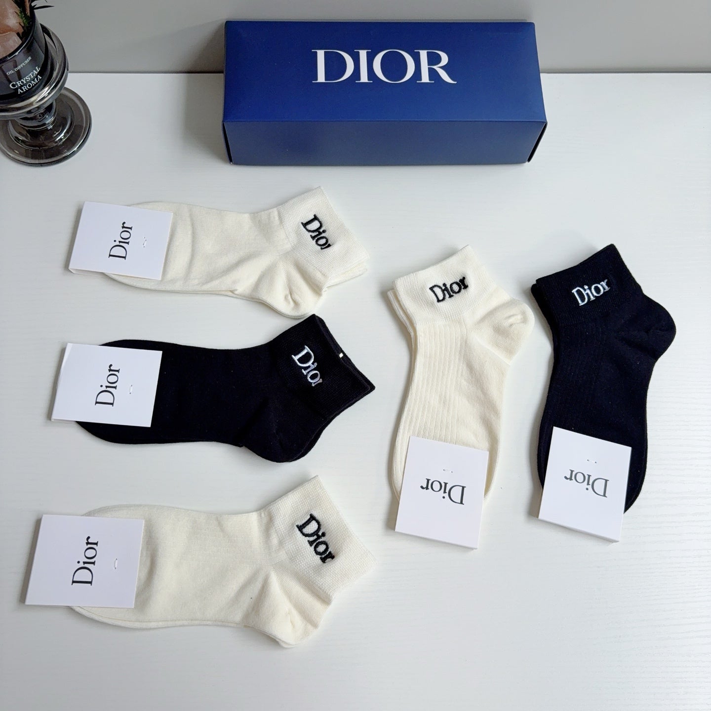 DIOR 26S ANKLE SOCKS 413895 (1 BOX)