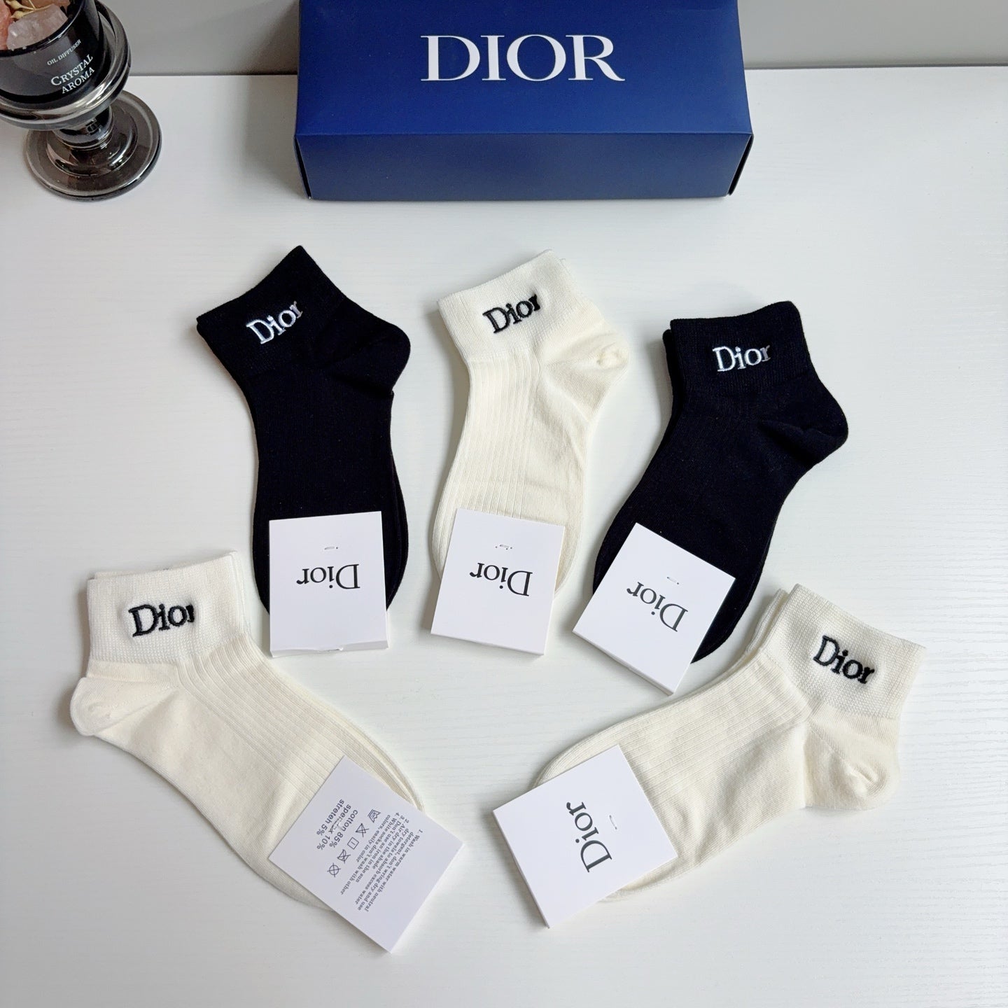 DIOR 26S ANKLE SOCKS 413895 (1 BOX)