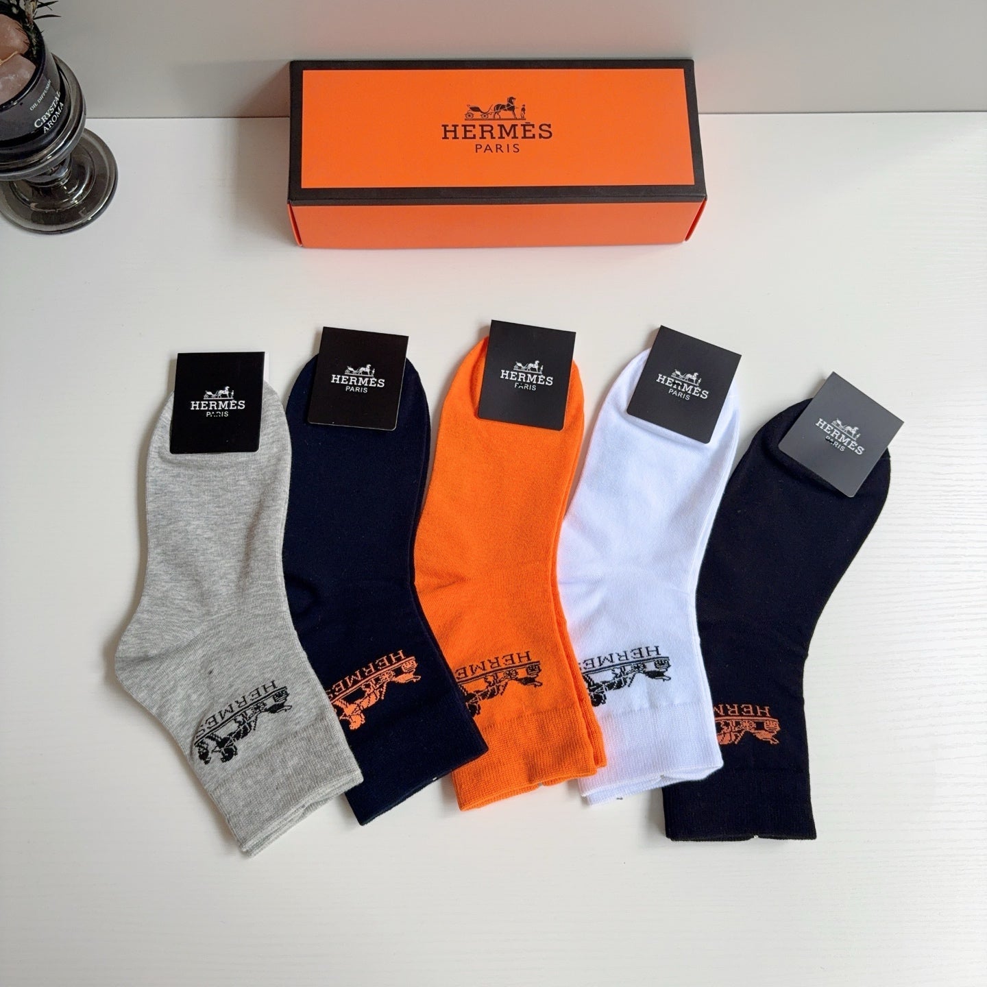 HERMES 26S ANKLE SOCKS 403753 (1 BOX)