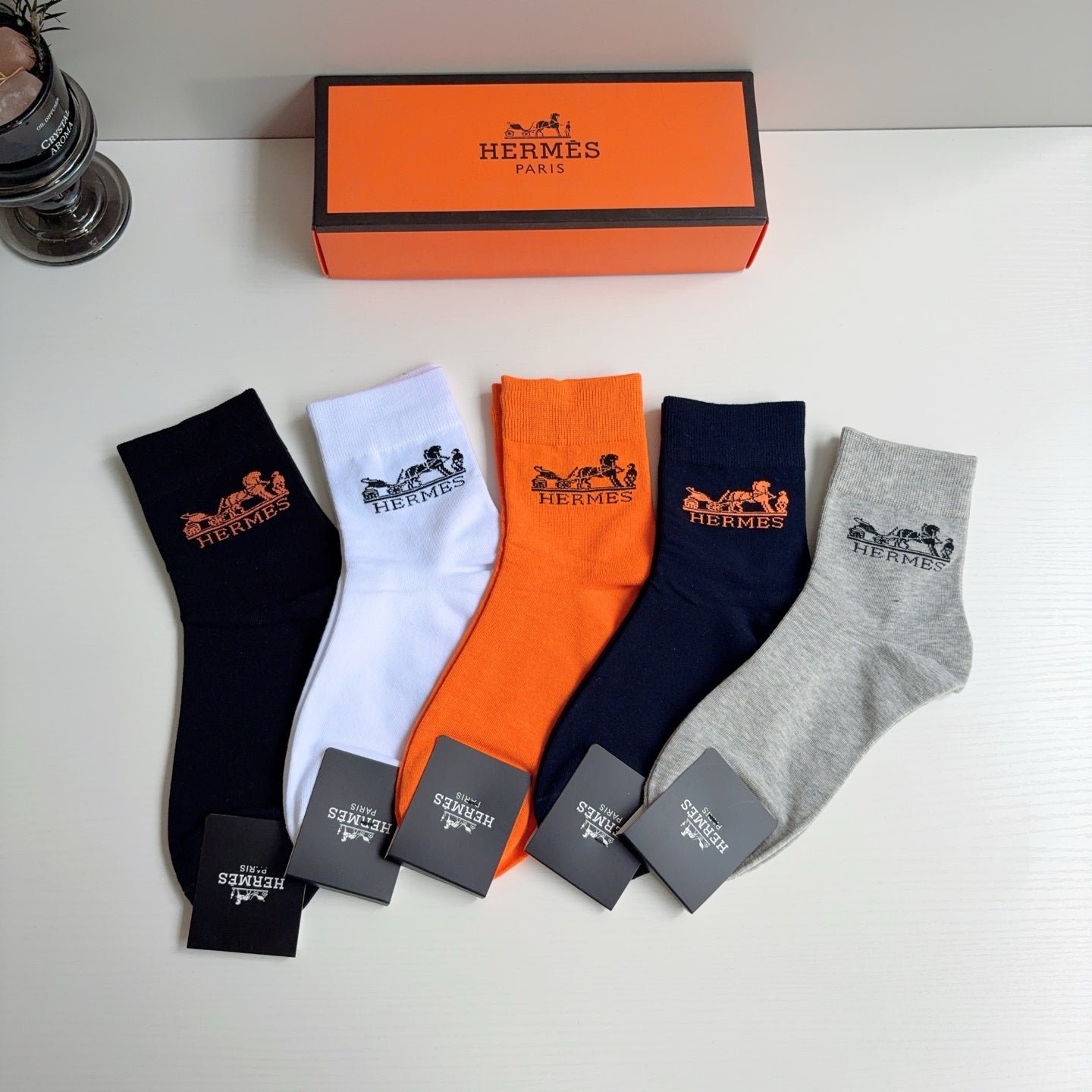HERMES 26S ANKLE SOCKS 403753 (1 BOX)