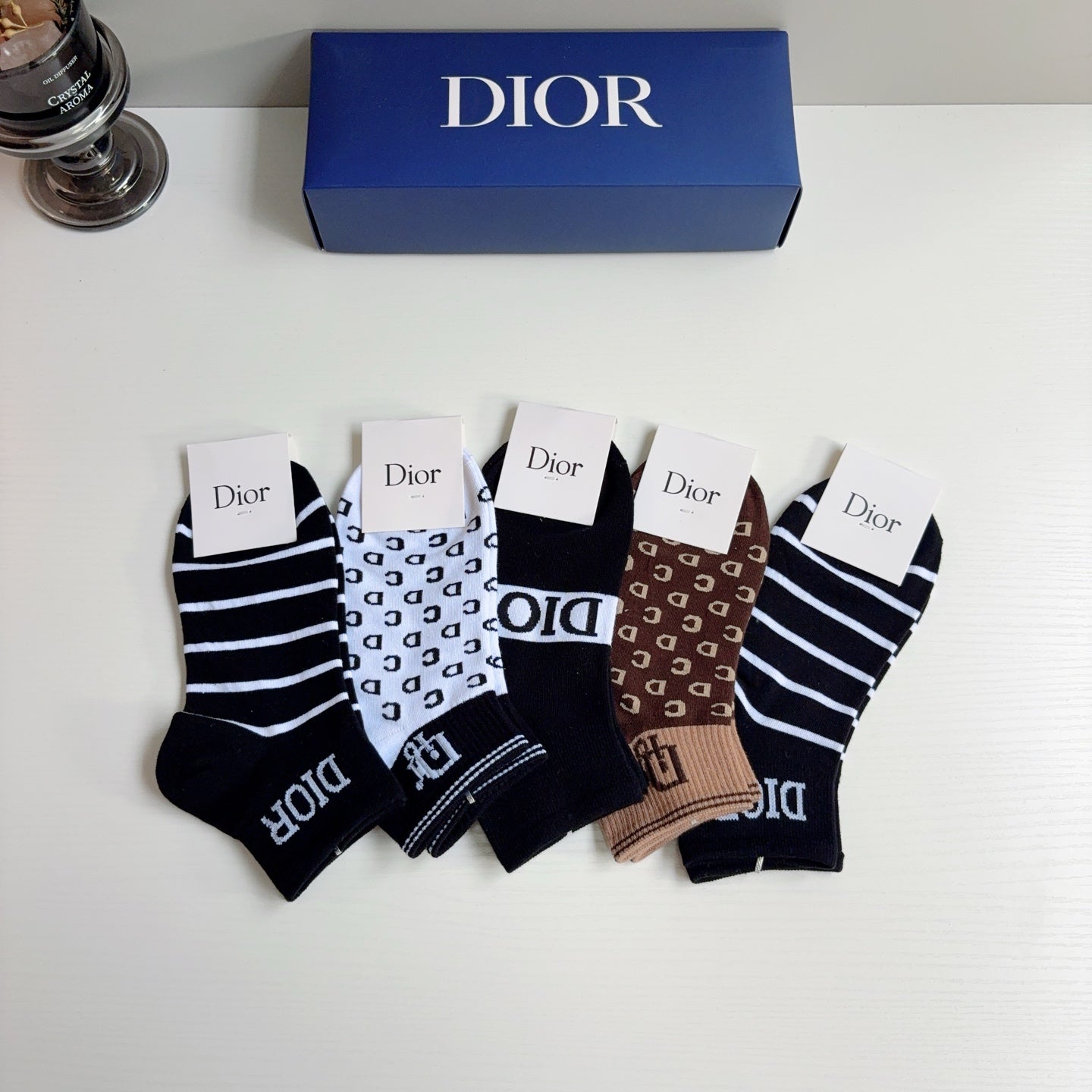 DIOR 26S ANKLE SOCKS 407150 (1 BOX)