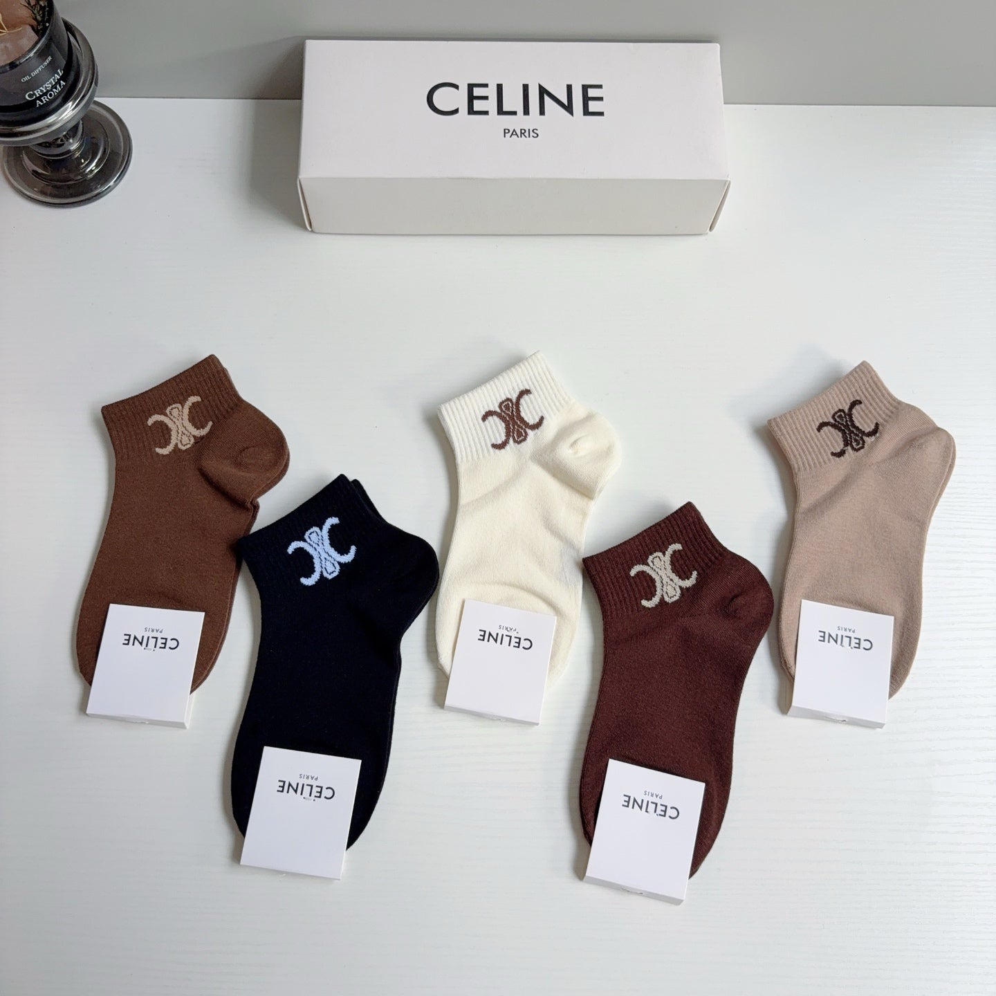 CELINE 26S ANKLE SOCKS 408716 (1 BOX)