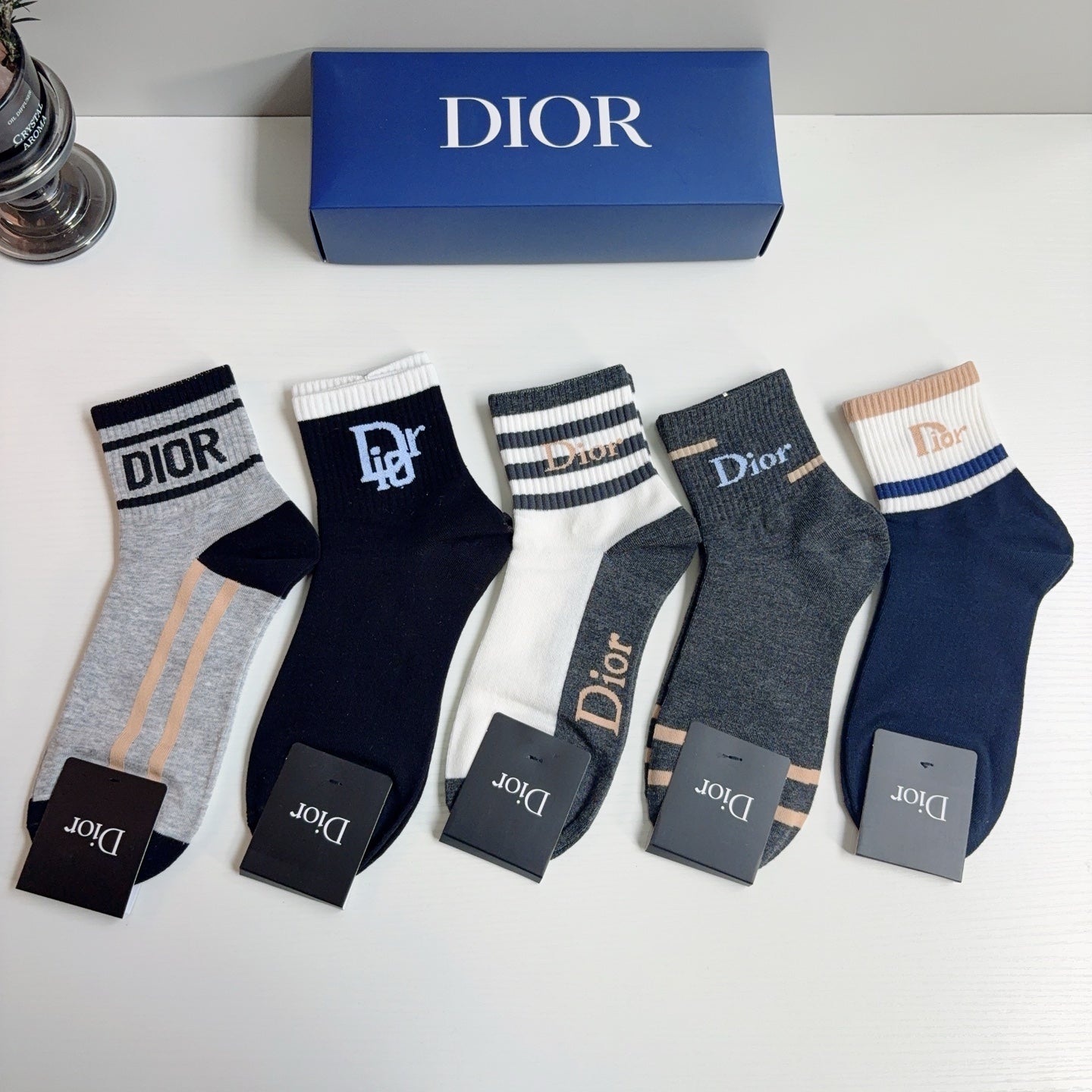 DIOR 26S ANKLE SOCKS 403596 (1 BOX)