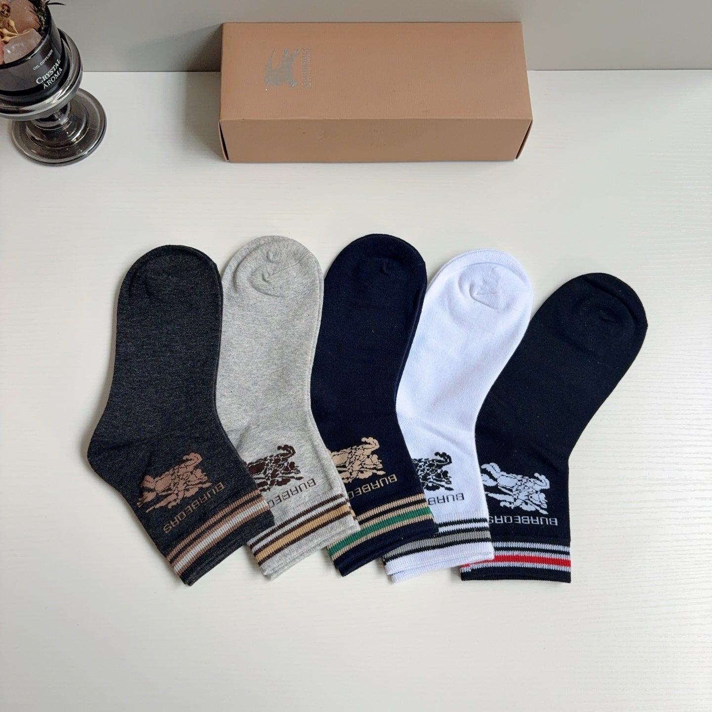 BURBERRY 26S ANKLE SOCKS 405358 (1 BOX)