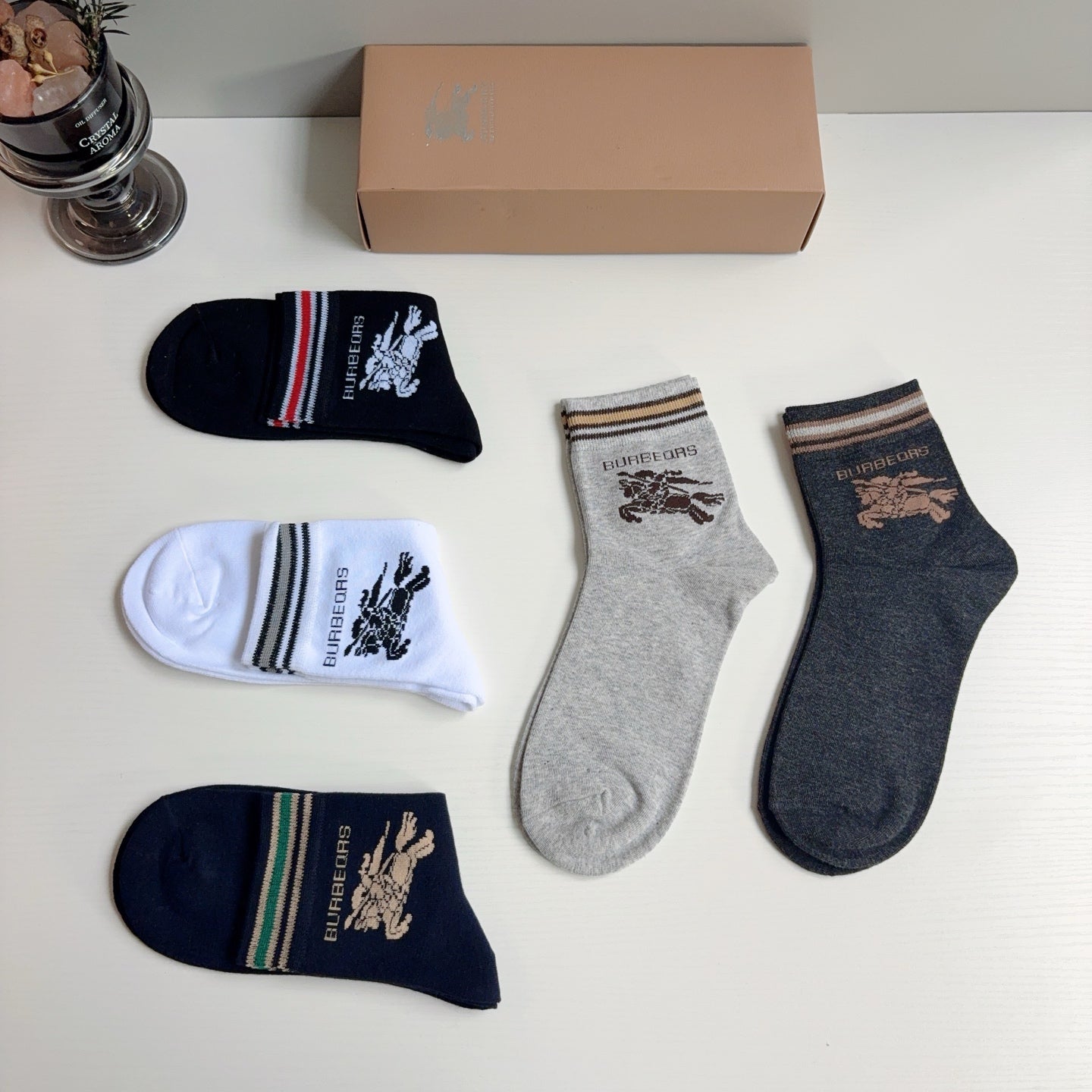 BURBERRY 26S ANKLE SOCKS 405358 (1 BOX)