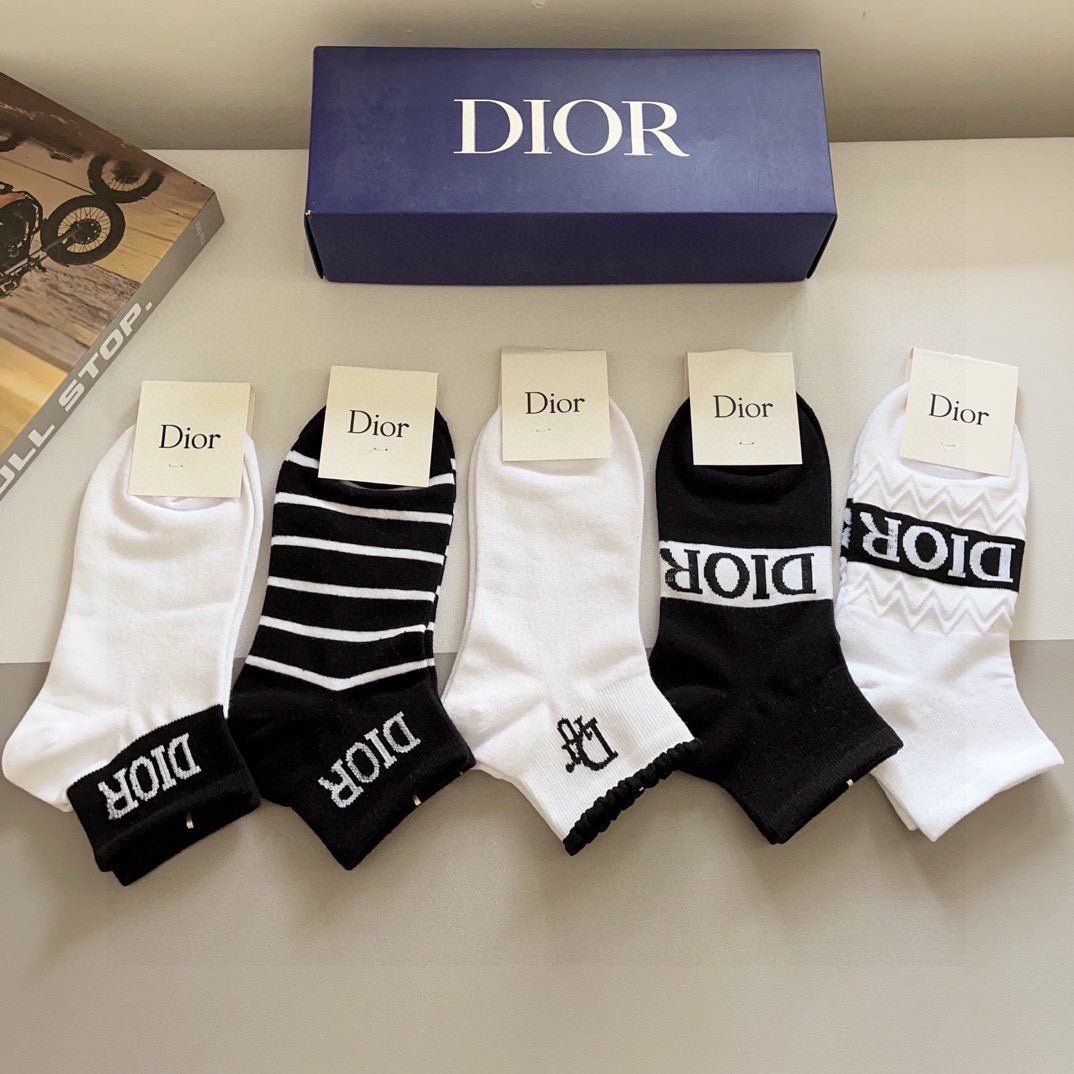 DIOR 26S ANKLE SOCKS 413856 (1 BOX)