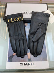 EUROPEAN GLOVES IN BLACK LAMBSKIN WITH CASHMERE LINING 376727