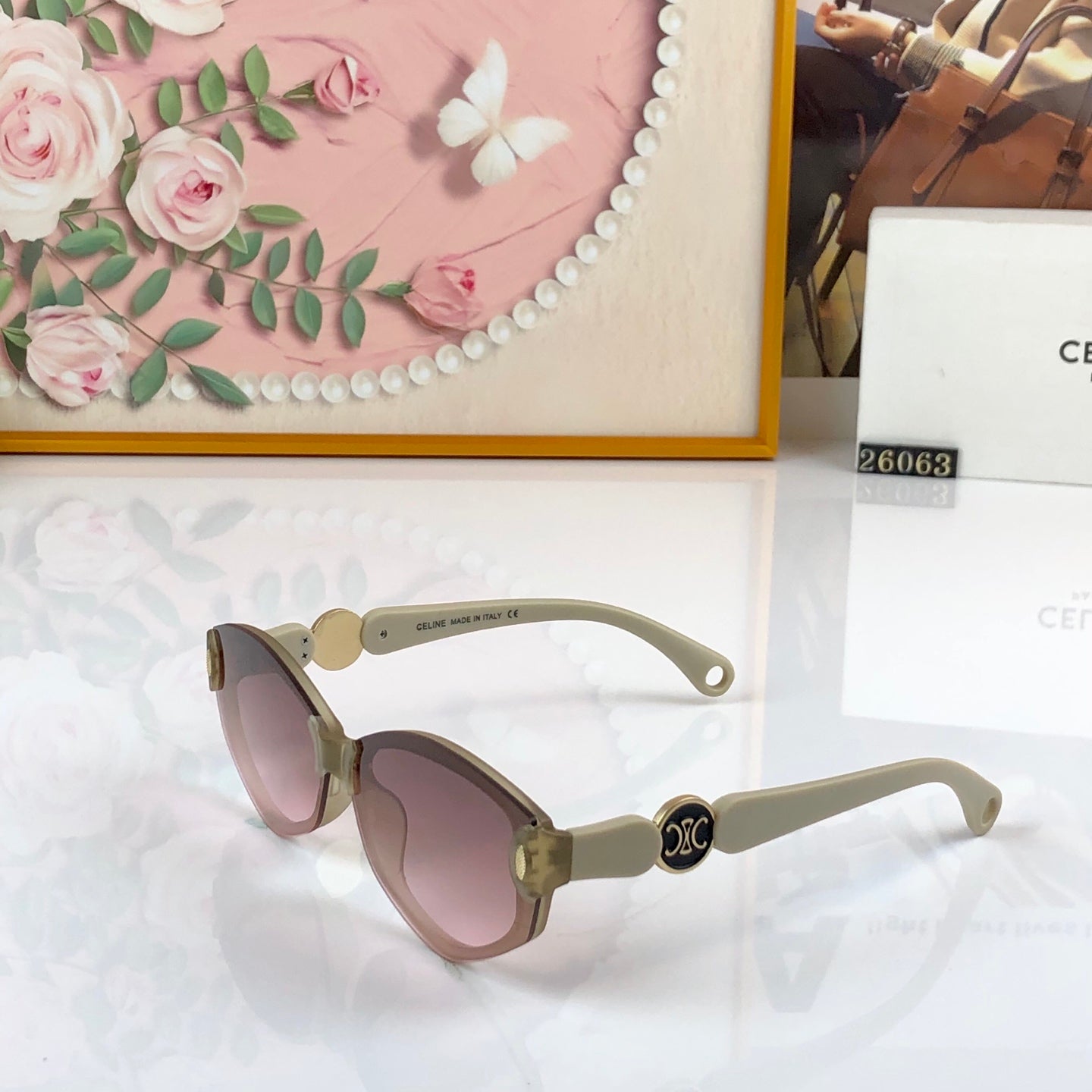 CELINE 26S SQUARE FRAME IN ACETATE 427742