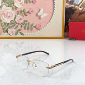 CARTIER 26S RIMLESS RECTANGULAR FRAME IN METAL 443440