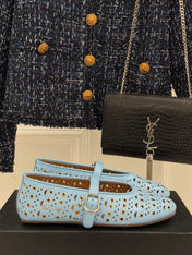 MARY JANE IN LIGHT BLUE CALFSKIN