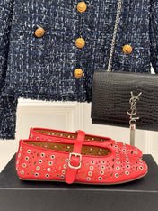 MARY JANE IN CHERRY RED CALFSKIN