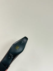 POPPY BALLET FLATS IN GARNET RED GLOSSY LAMBSKIN