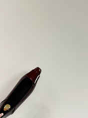 POPPY BALLET FLATS IN GARNET RED GLOSSY LAMBSKIN