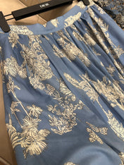 LONG SKIRT WITH COCONUT FOREST PRINT 25S IN COTTON 266160