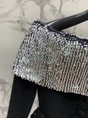 YSL 25S OFF-SHOULDER SEQUIN JACKET STYLE 185