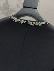 YSL 25S DIAMOND-EMBELLISHED LONG DRESS STYLE 186