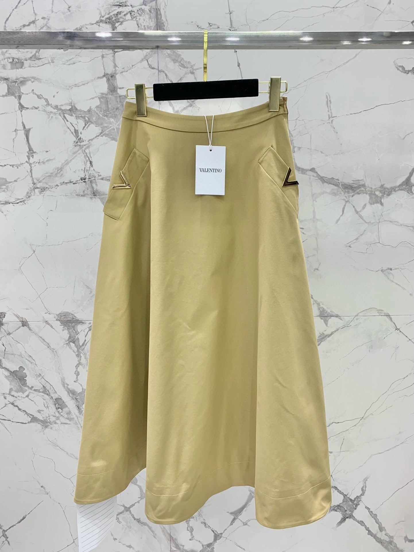 VALENTINO 26S A-LINE MIDI SKIRT 333