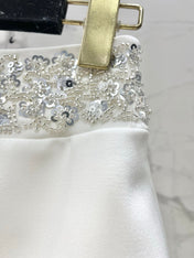 CHANEL 26S BEADED BODYCON SHORTS STYLE 1114