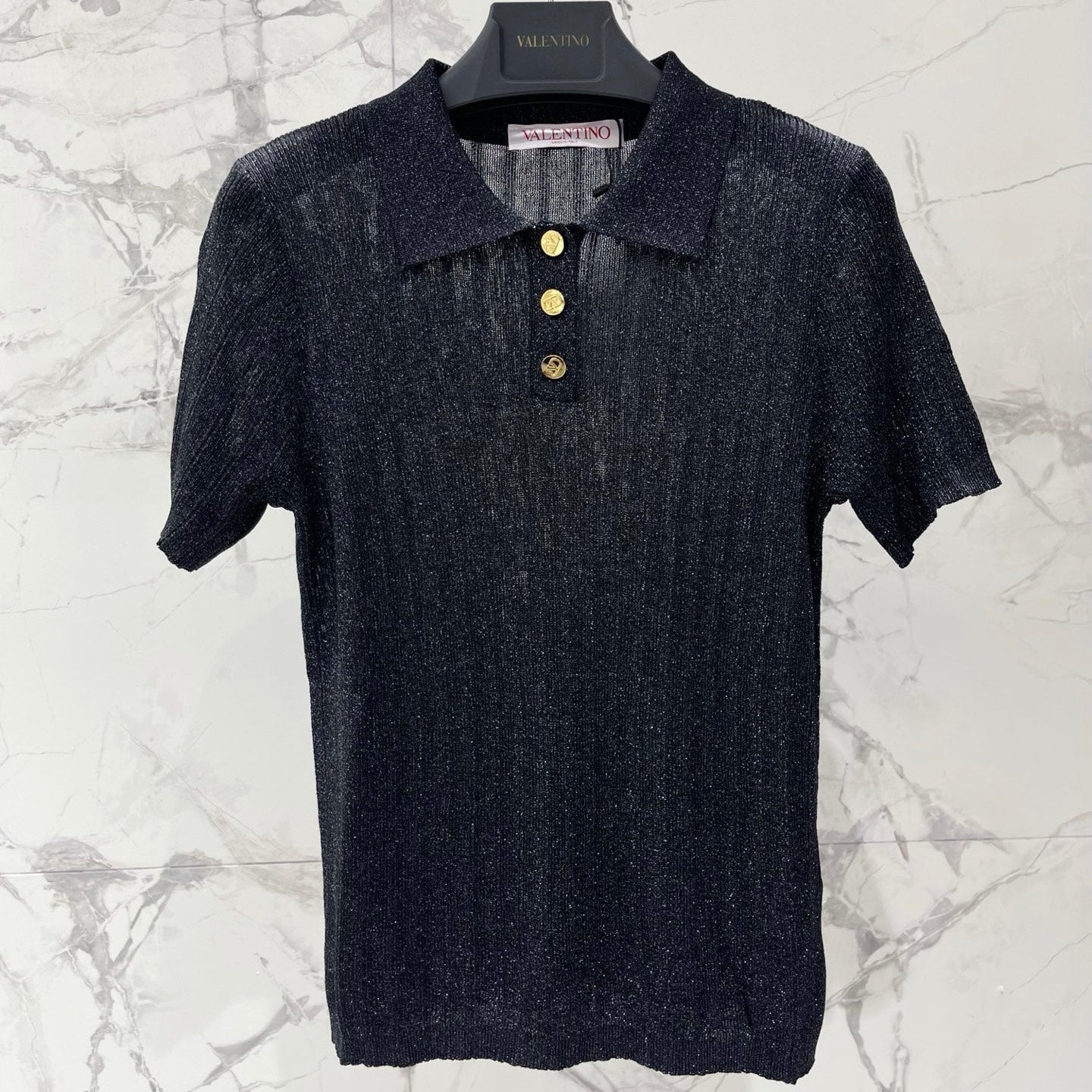 VALENTINO 26S SHORT SLEEVE KNIT T-SHIRT 136