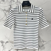 CELINE 26S SHORT SLEEVE KNIT SHIRT 303