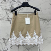 VALENTINO 26S LACE-TRIM MINI SKIRT 427