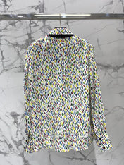 VALENTINO 26S LONG-SLEEVE PRINTED SHIRT 432