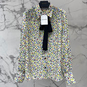 VALENTINO 26S LONG-SLEEVE PRINTED SHIRT 432