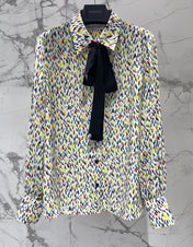 VALENTINO 26S LONG-SLEEVE PRINTED SHIRT 432