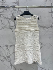 VALENTINO 26S SLEEVELESS KNIT MINI DRESS 430