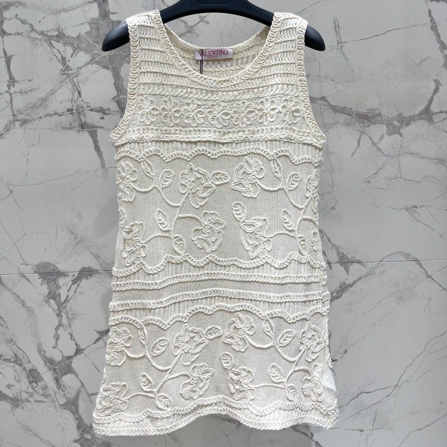 VALENTINO 26S SLEEVELESS KNIT MINI DRESS 430