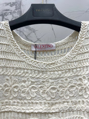 VALENTINO 26S SLEEVELESS KNIT MINI DRESS 430