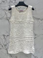 VALENTINO 26S SLEEVELESS KNIT MINI DRESS 430
