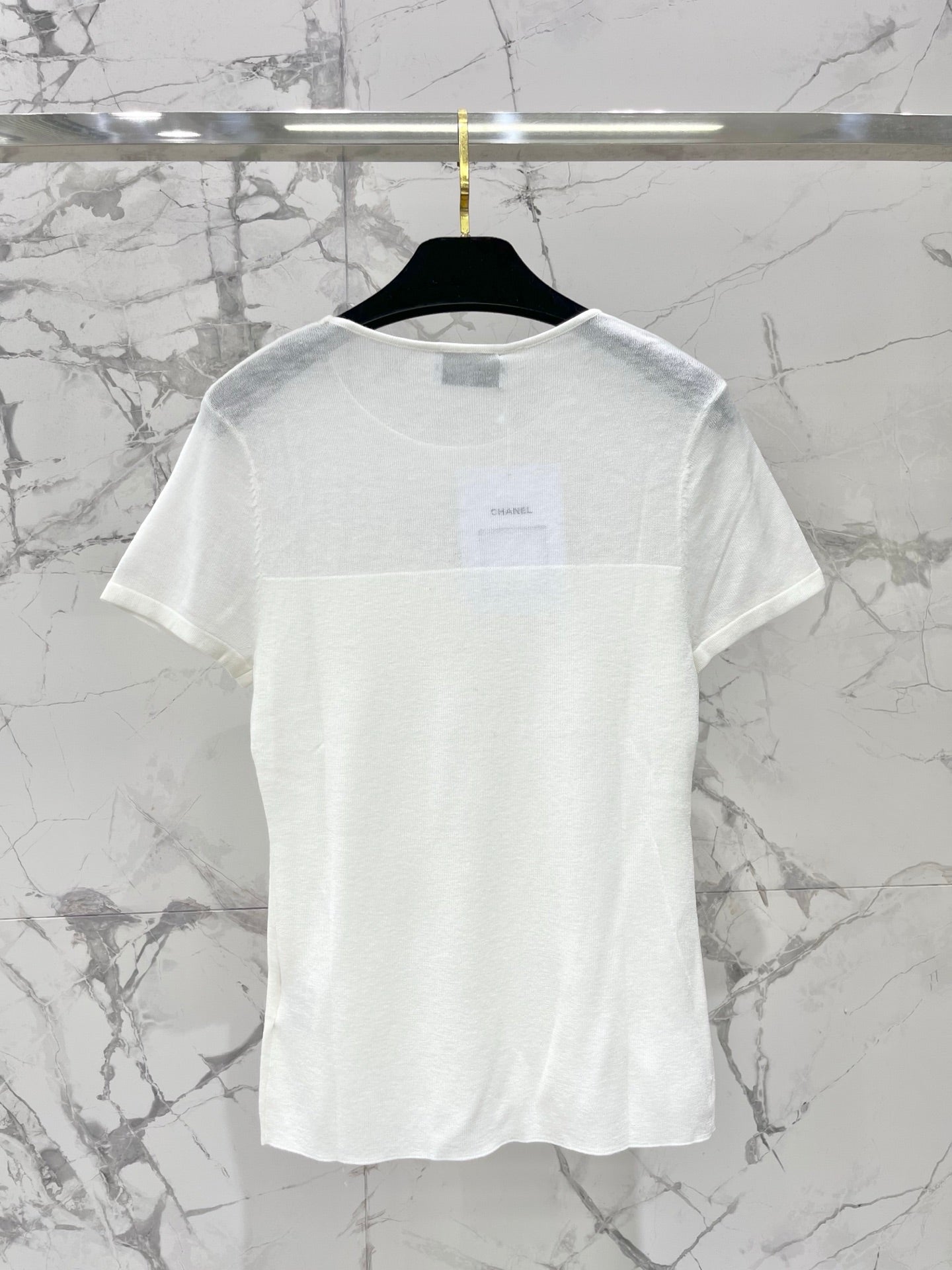 CHANEL 26S SHORT-SLEEVE KNIT TOP 1320