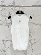 CHANEL 26S SLEEVELESS KNIT TOP 1318