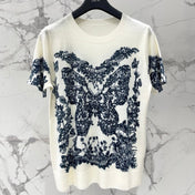DIOR 26S SHORT-SLEEVE CREWNECK SWEATER 1318