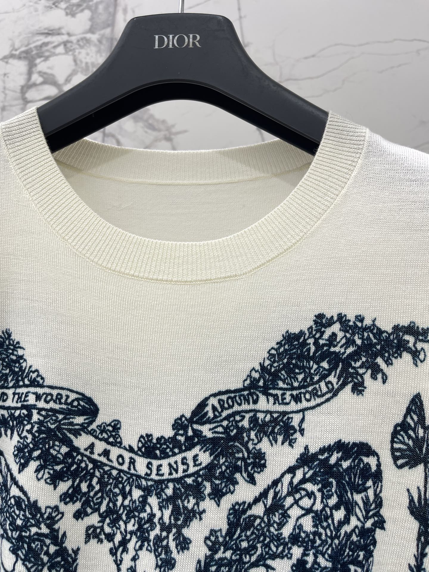 DIOR 26S SHORT-SLEEVE CREWNECK SWEATER 1318