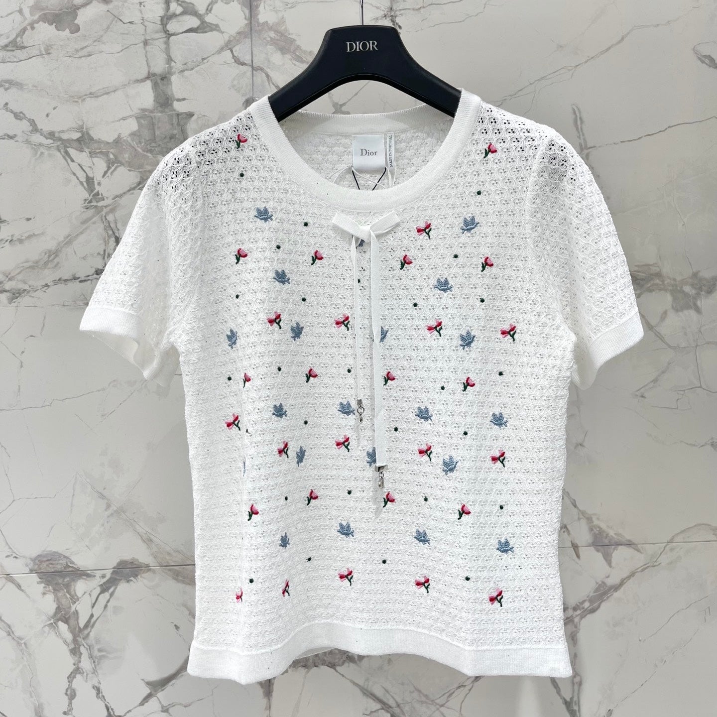 DIOR 26S SHORT-SLEEVE KNIT T-SHIRT 1315
