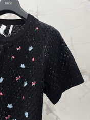 DIOR 26S SHORT-SLEEVE KNIT T-SHIRT 1314
