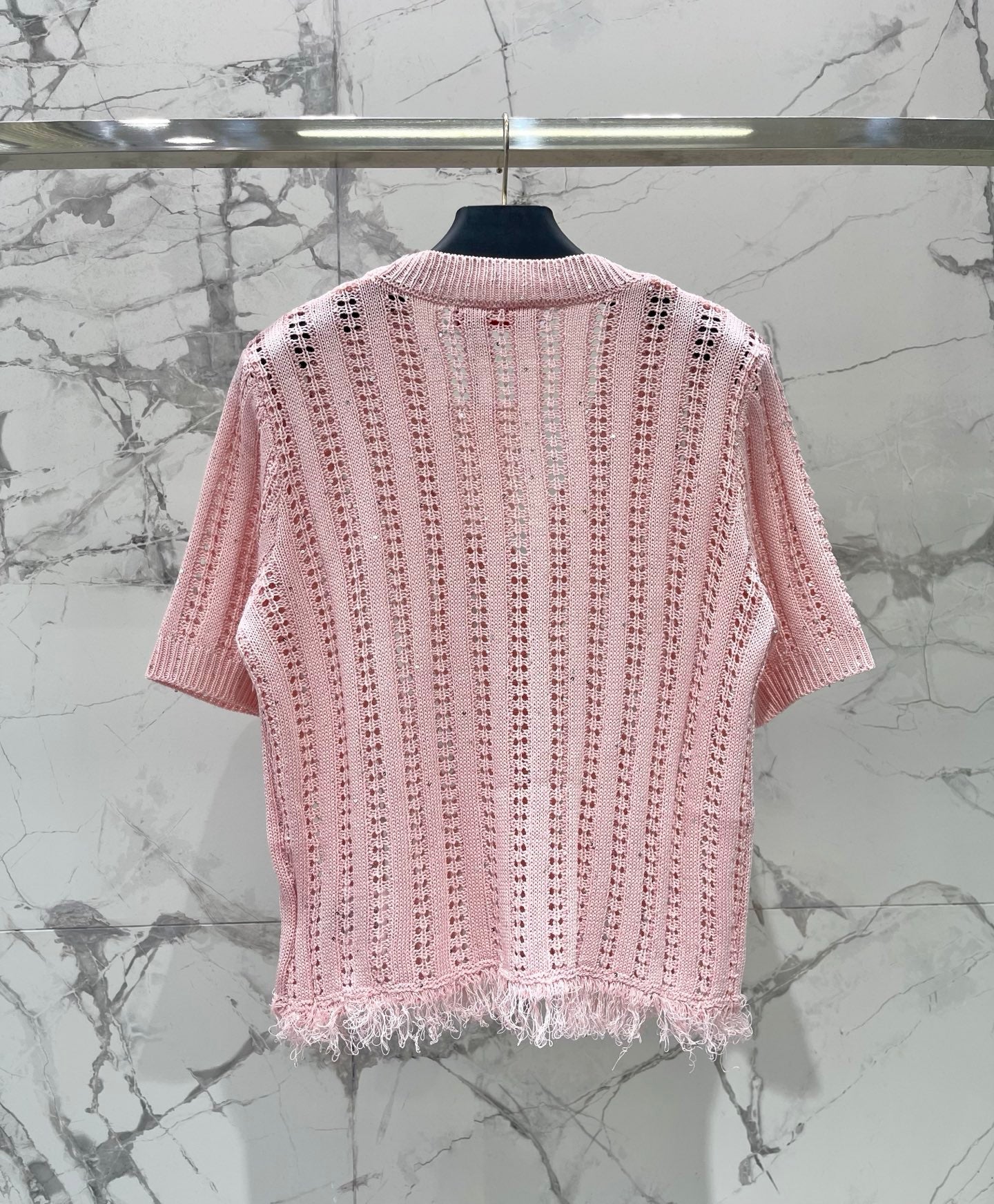VALENTINO 26S SHORT-SLEEVE KNIT CARDIGAN 351