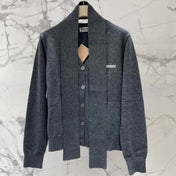MIUMIU 26S V-NECK KNIT CARDIGAN 1301